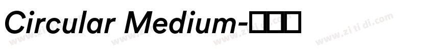 Circular Medium字体转换
